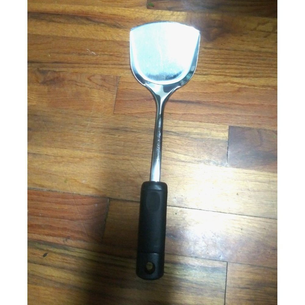 INOX Edelstahl ROSTFREI Stainless Steel 18/8 Spatula Turner EUC plastic handle